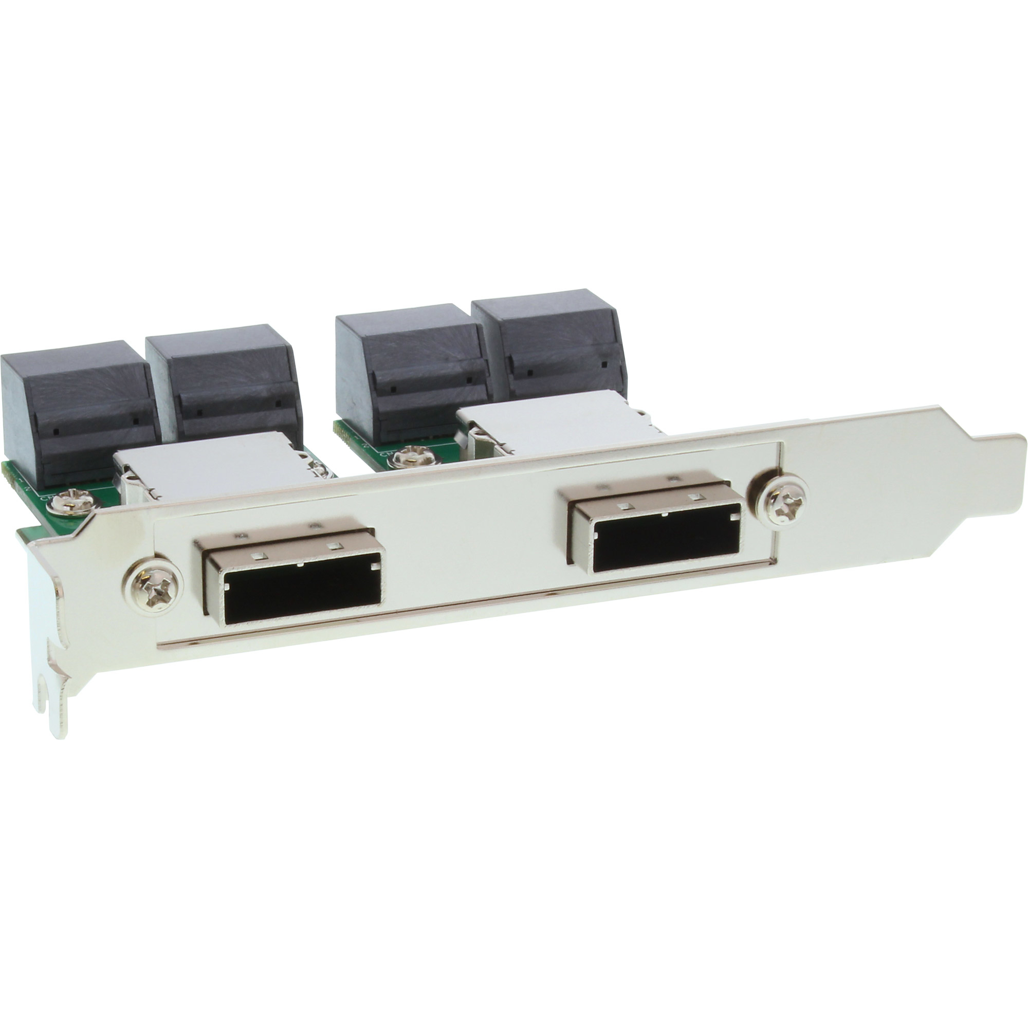 InLine Dual SAS Bracket PCI 2x ext. SFF-8088 / int. 8x SATA – image 1