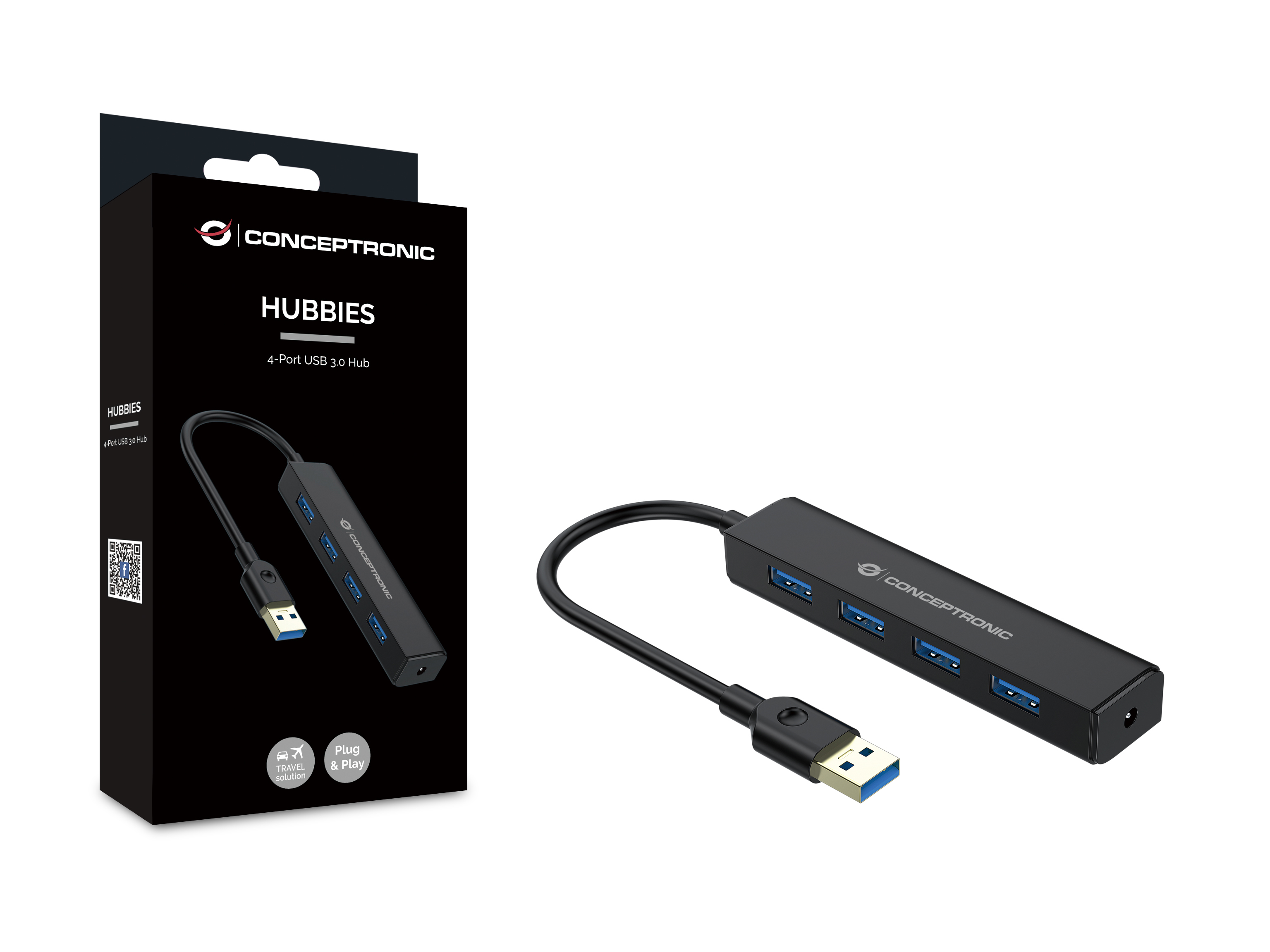 Conceptronic 4-Port-USB 3.0-Hub