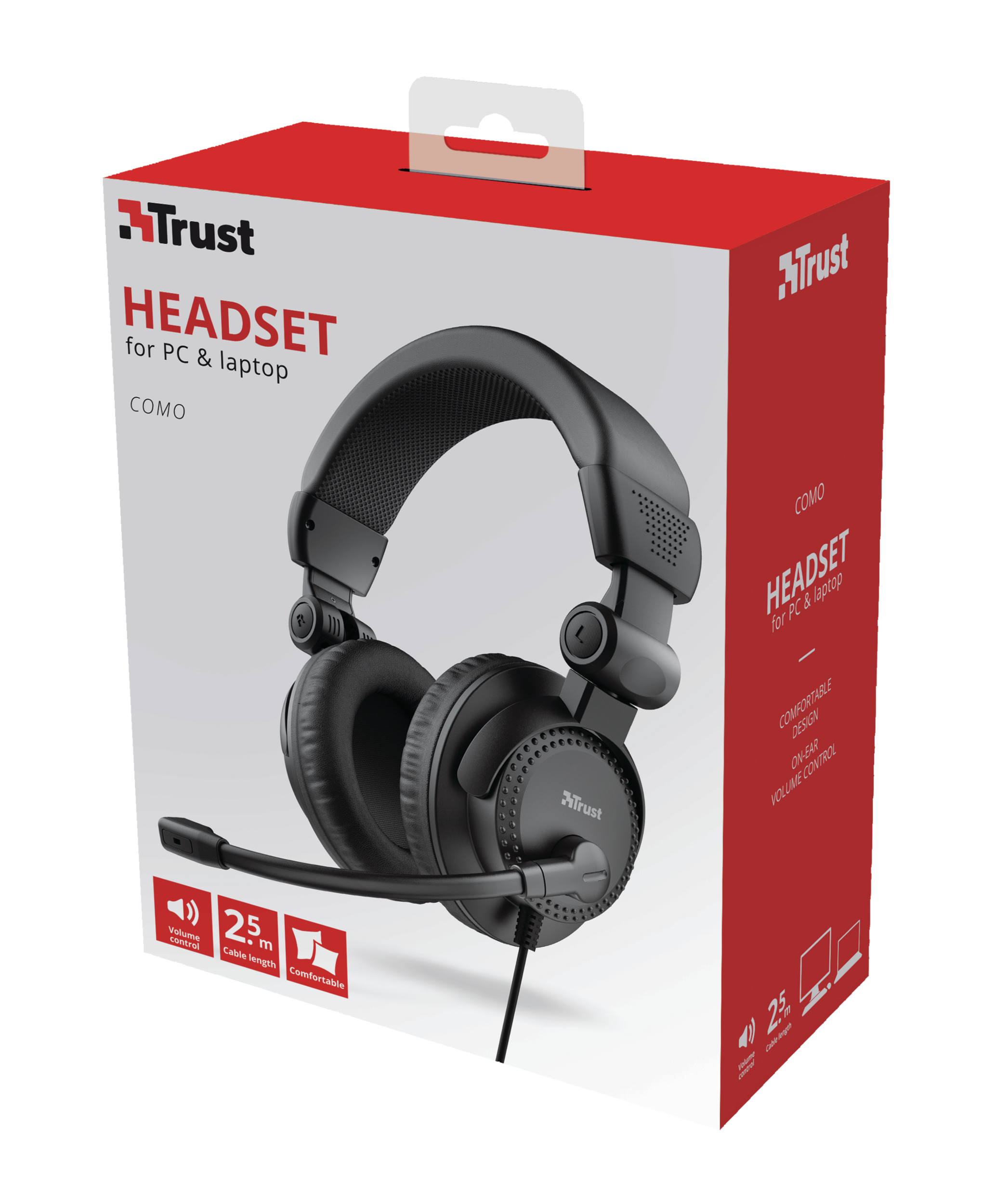 Trust Como Headset Wired Head-band Calls/Music Black – image 6