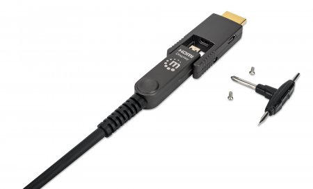MANHATTAN LWL-Kabel HDMI-St. auf HDMI-/Micro-HDMI-St. 4K 30m