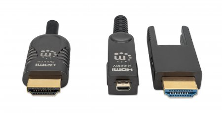 MANHATTAN HDMI LWL Stecker-Stecker/MicroHDMI St 4K@60Hz 20m