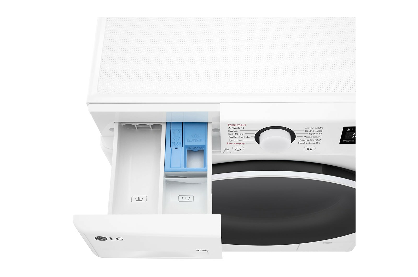 LG FCR5A95WW washer dryer Freestanding Front-load White, Black – image 7