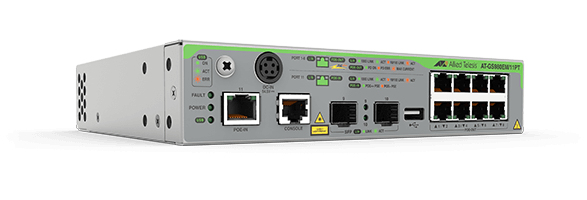 Allied Telesis AT-GS980EM/11PT network switch Managed L3 Gigabit Ethernet (10/100/1000) Power over Ethernet (PoE) 1U Grey