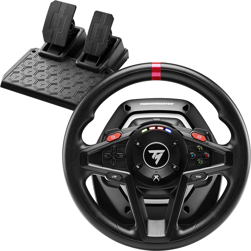 Thrustmaster T128 Svart USB Ratt + Pedaler Analog PC, Xbox, Xbox One