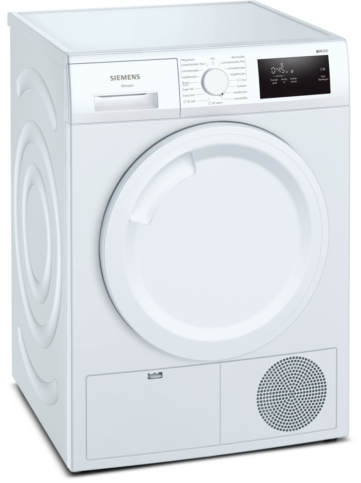 Siemens iQ300 WT43H003 asciugatrice Libera installazione Caricamento frontale 7 kg A+ Bianco