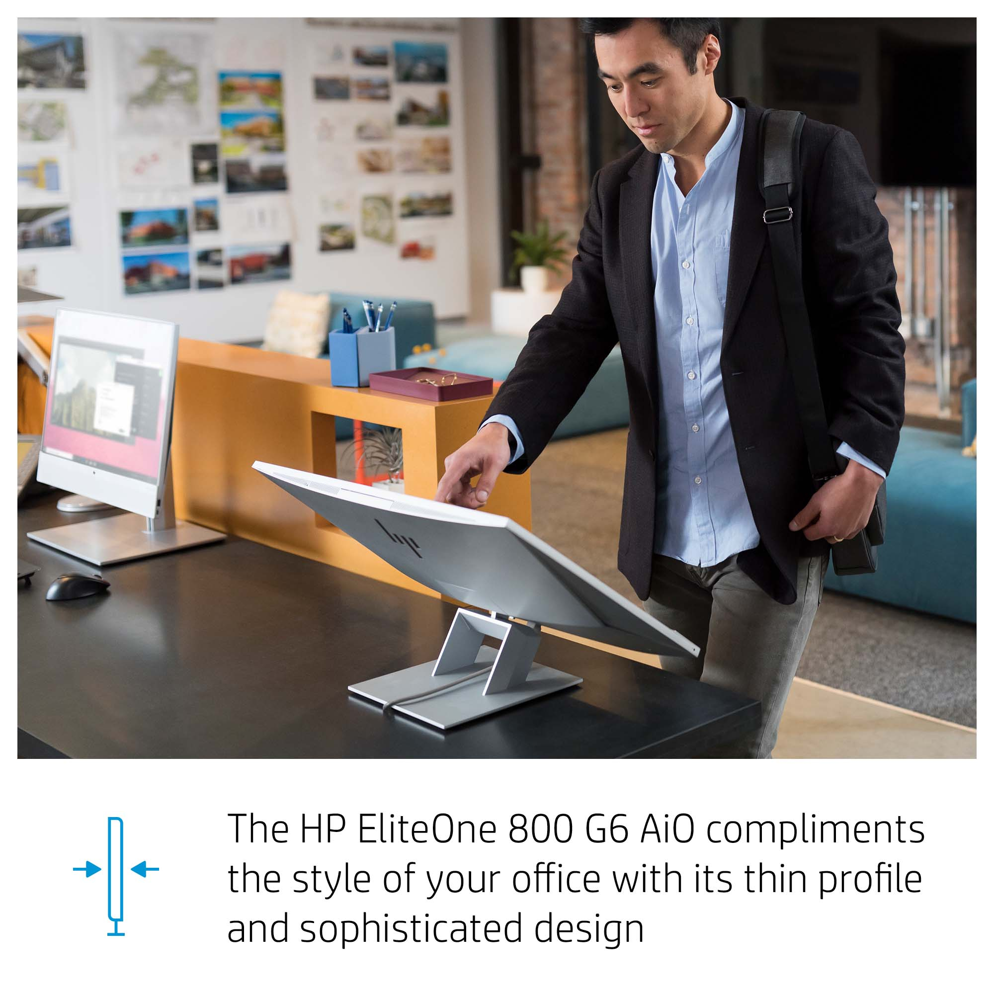 HP EliteOne 800 G6 Intel® Core™ i7 i7-10700 60.5 cm (23.8″) 1920 x 1080 pixels Touchscreen All-in-One PC 16 GB DDR4-SDRAM 512 GB SSD Windows 11 Pro Wi-Fi 6 (802.11ax) Silver image 36