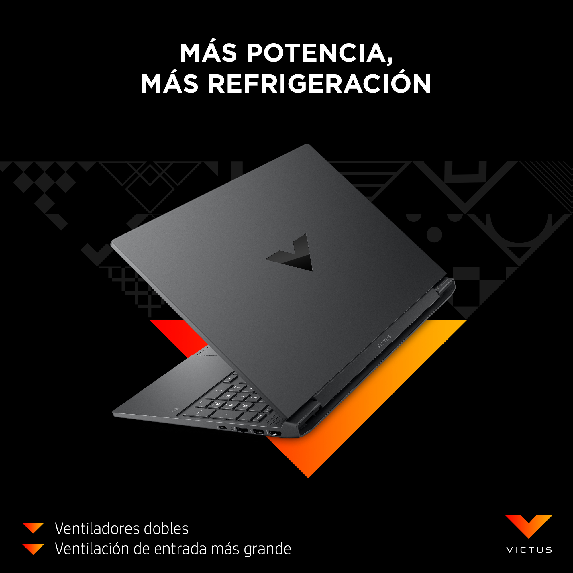 HP - Portátil Gaming HP VICTUS 15-fa0056ns, i7, 16GB, 512GB SSD, Nvidia GeForce RTX 3050 4GB, 15,6', Sin SO. - imagen 10