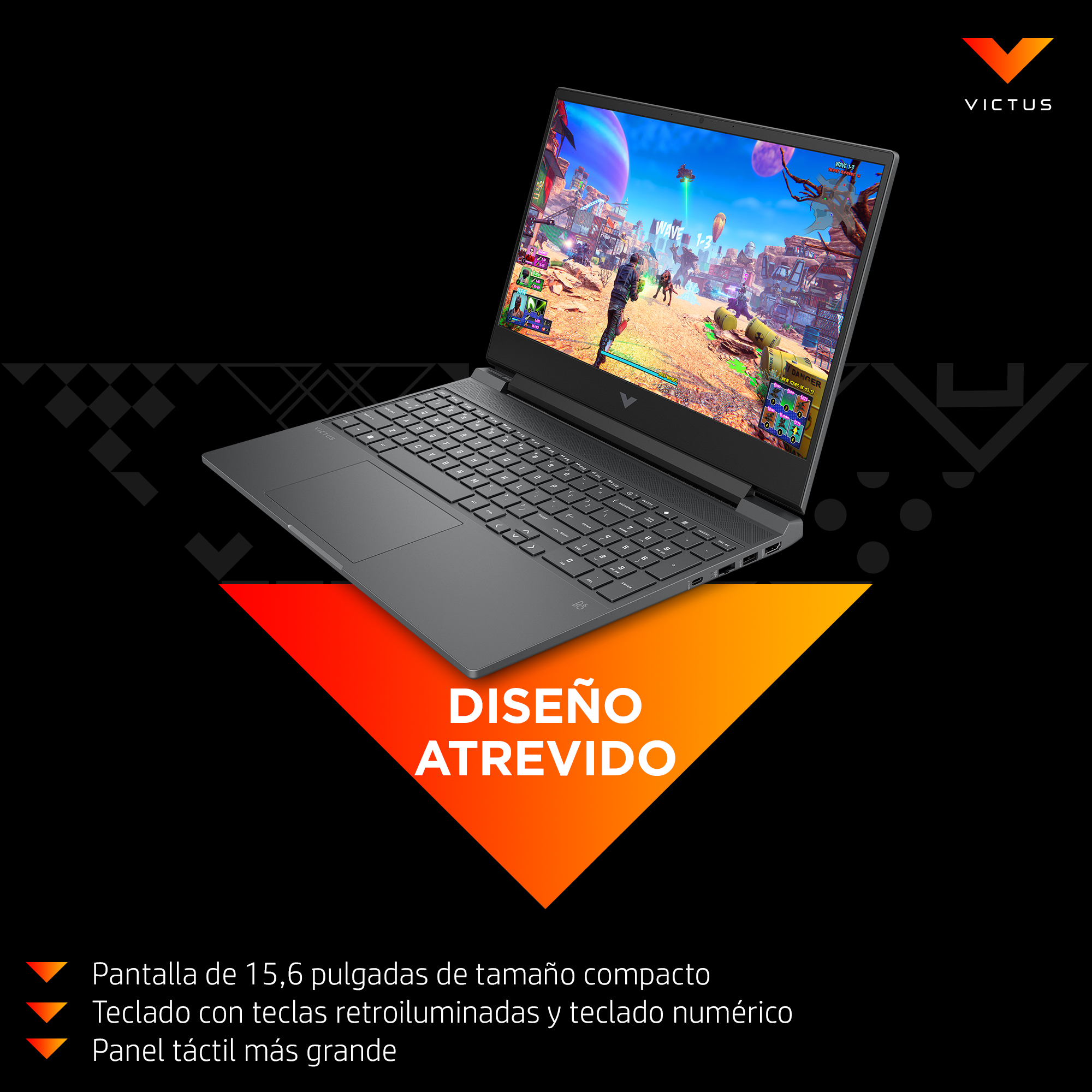 HP - Portátil Gaming HP VICTUS 15-fa0056ns, i7, 16GB, 512GB SSD, Nvidia GeForce RTX 3050 4GB, 15,6', Sin SO. - imagen 8