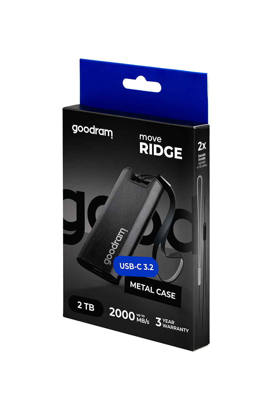 Goodram SSDR-GMRE-02T-K0 external solid state drive 2 TB 3.2 Gen 2 (3.1 Gen 2) Black image 10