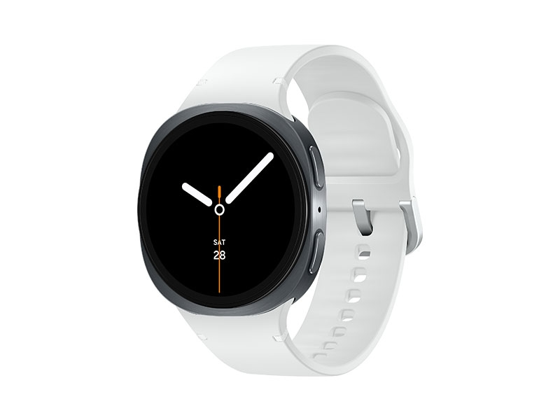 Samsung Galaxy Watch 8, LTE + Bluetooth, 44mm, Sport Band, Graphite, S/M + Sport Band, White, S/M – image 1