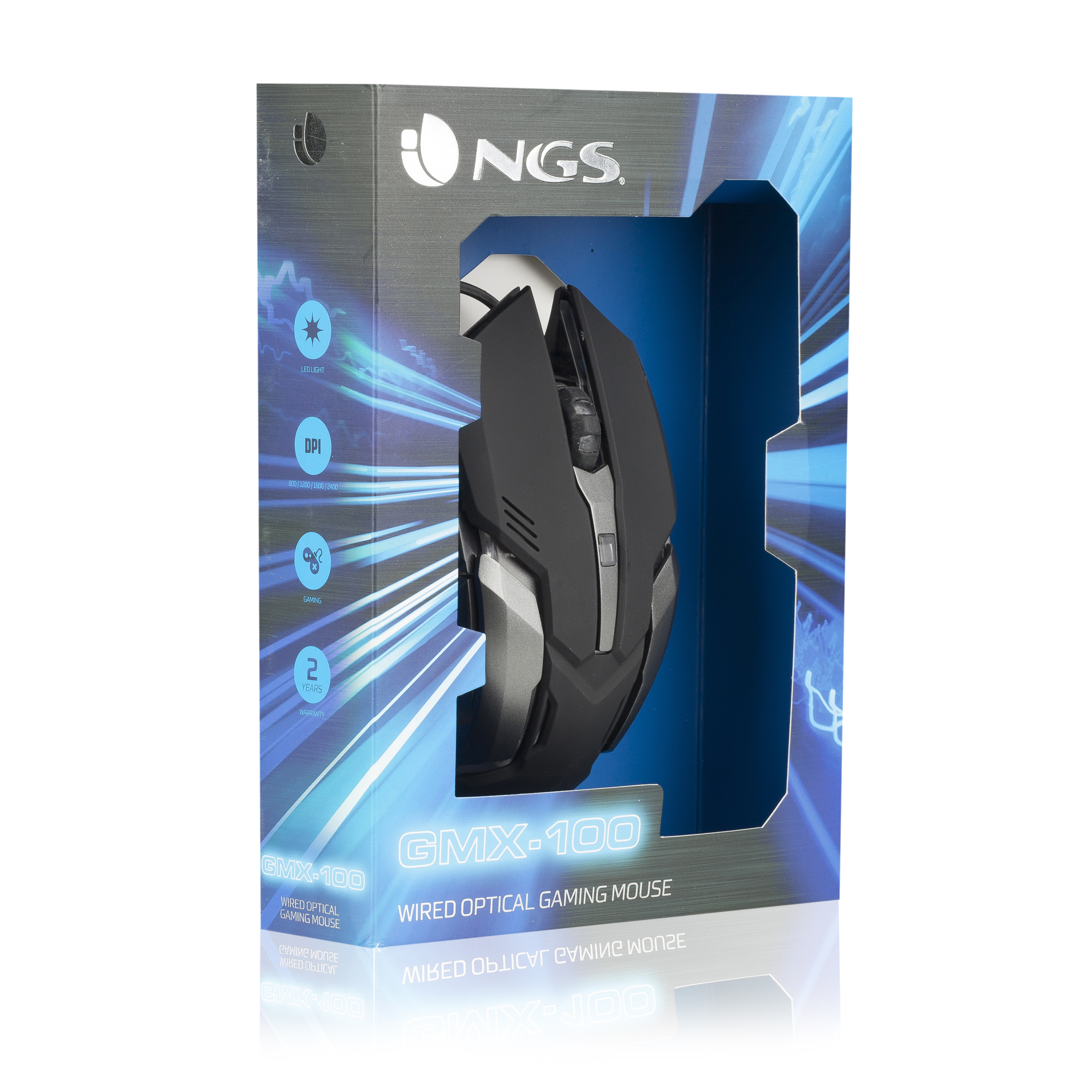 NGS GMX-100 mouse Gaming Ambidextrous USB Type-A Optical 2400 DPI – image 7