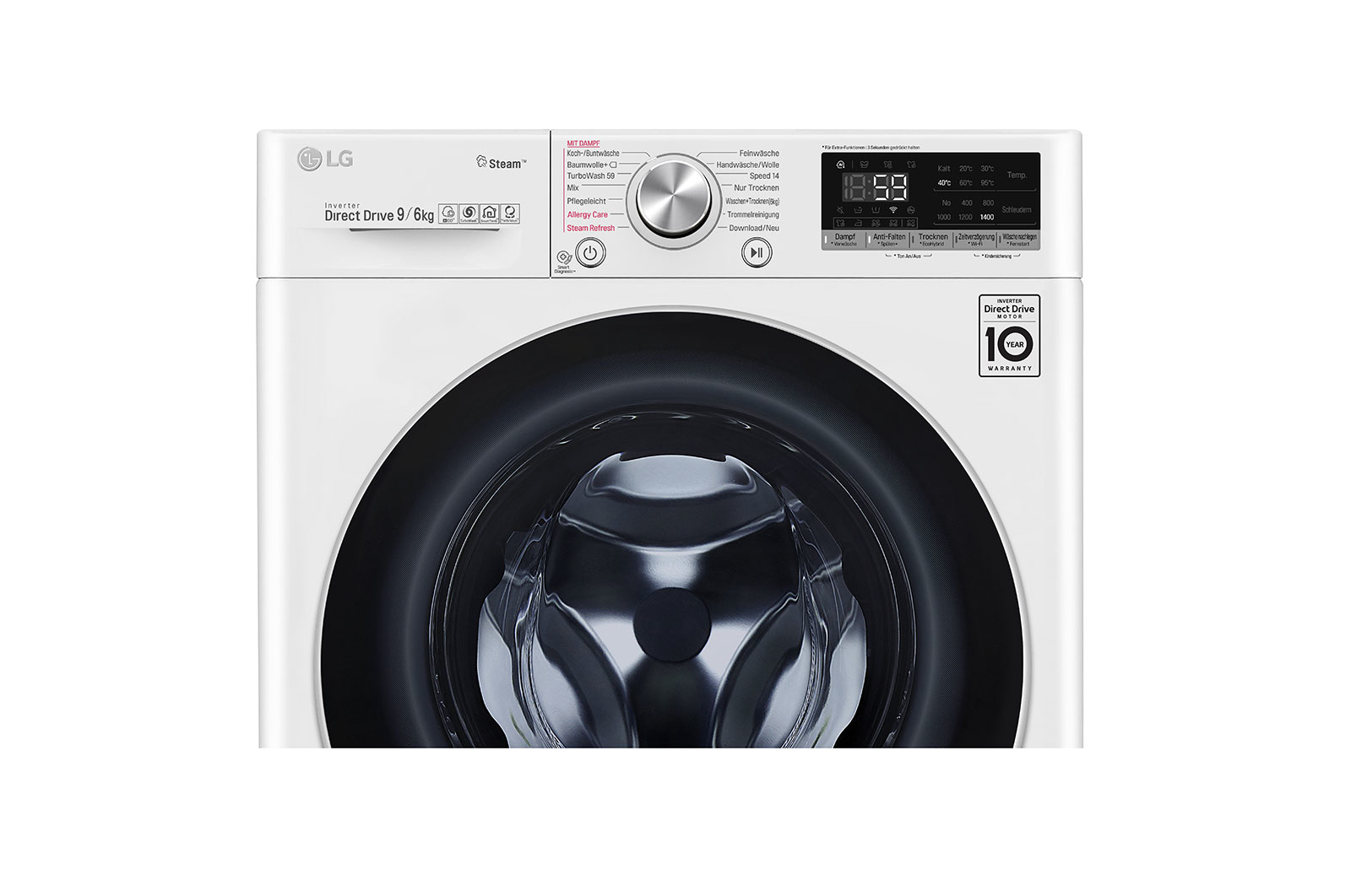 LG V7WD906 washer dryer Freestanding Front-load White – image 4