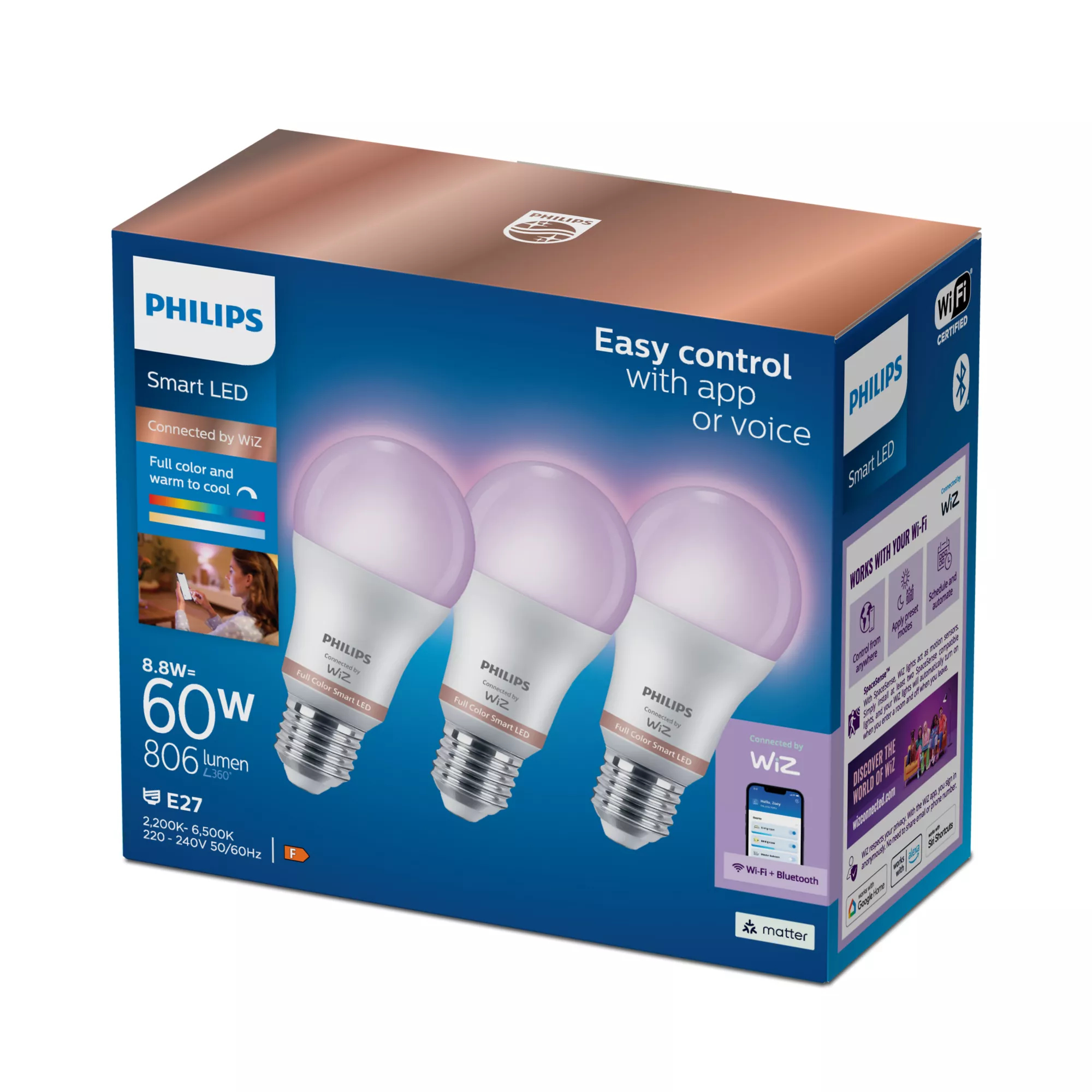 Lampe 60 W A60 E27 x3