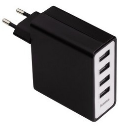 Hama 00054182 mobile device charger Universal Black, Silver AC Indoor