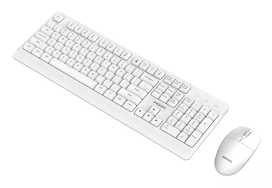Philips 3000 series SPT6347W/89 keyboard Mouse included Universal RF Wireless QWERTY English White – image 3