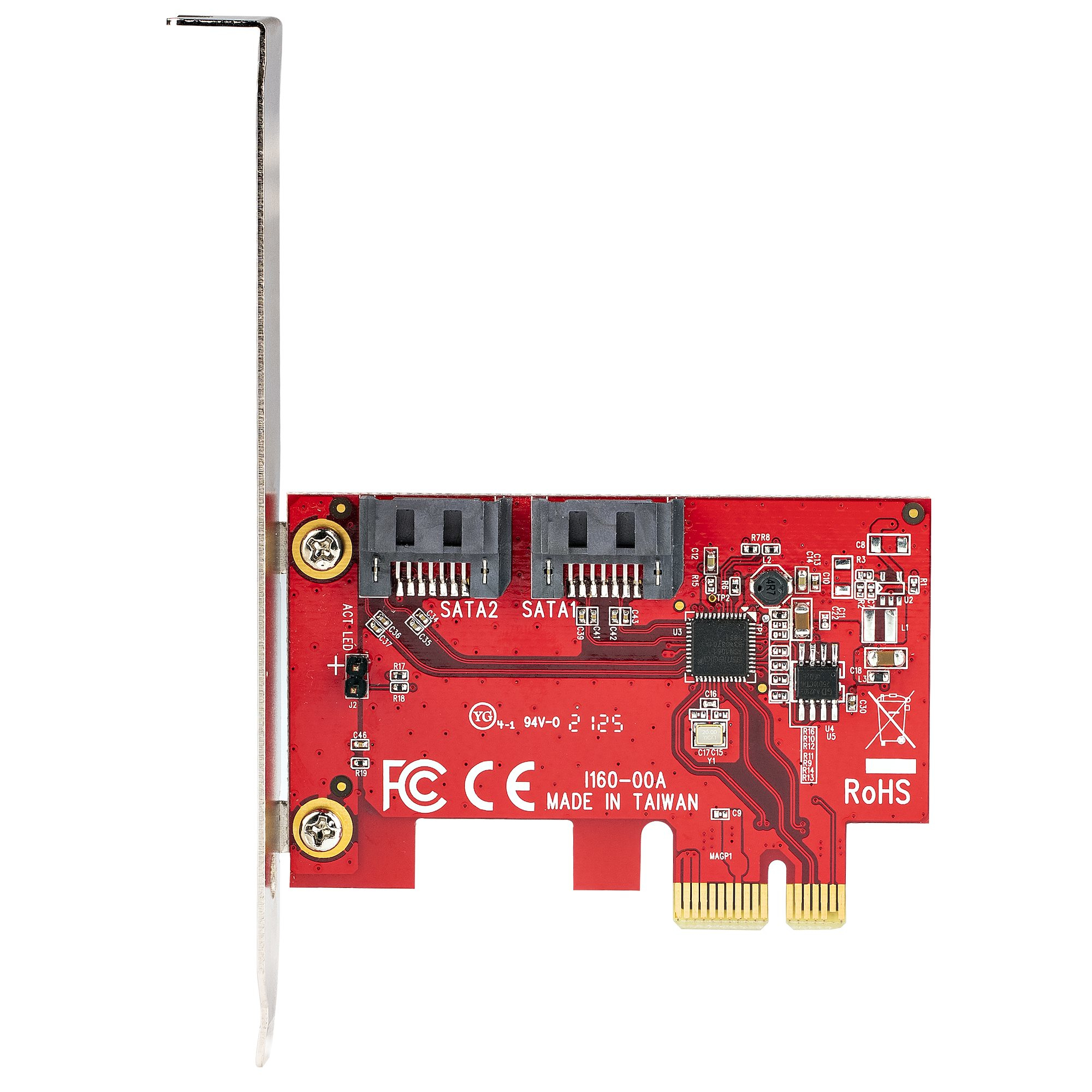 StarTech.com SATA PCIe Card - 2 Port PCIe SATA Expansion Card - 6Gbps - Full/Low Profile - PCI Express to SATA Adapter/Controller - ASM1061 Non-Raid - PCIe to S – image 6