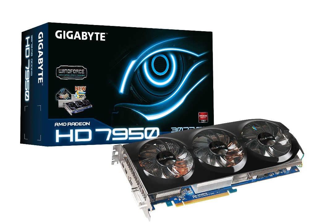 GIGABYTE GV-R795WF3-3GD graphics card AMD Radeon HD7950 – image 2