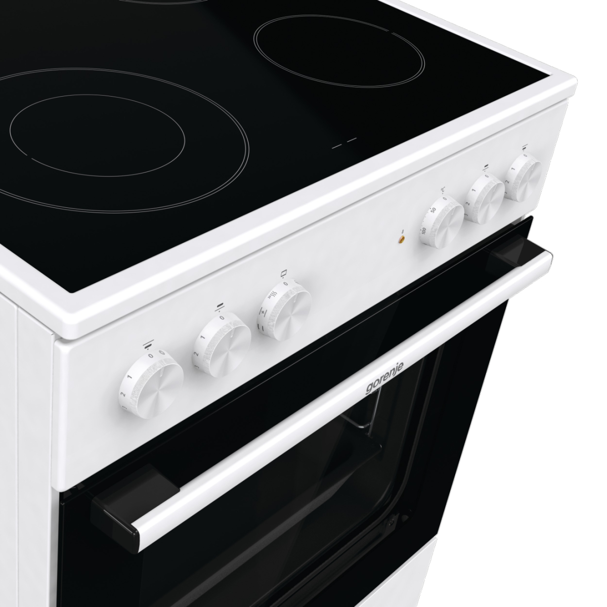 Gorenje GEC6A41WC cooker Freestanding cooker Electric Coil hob Silver – image 2