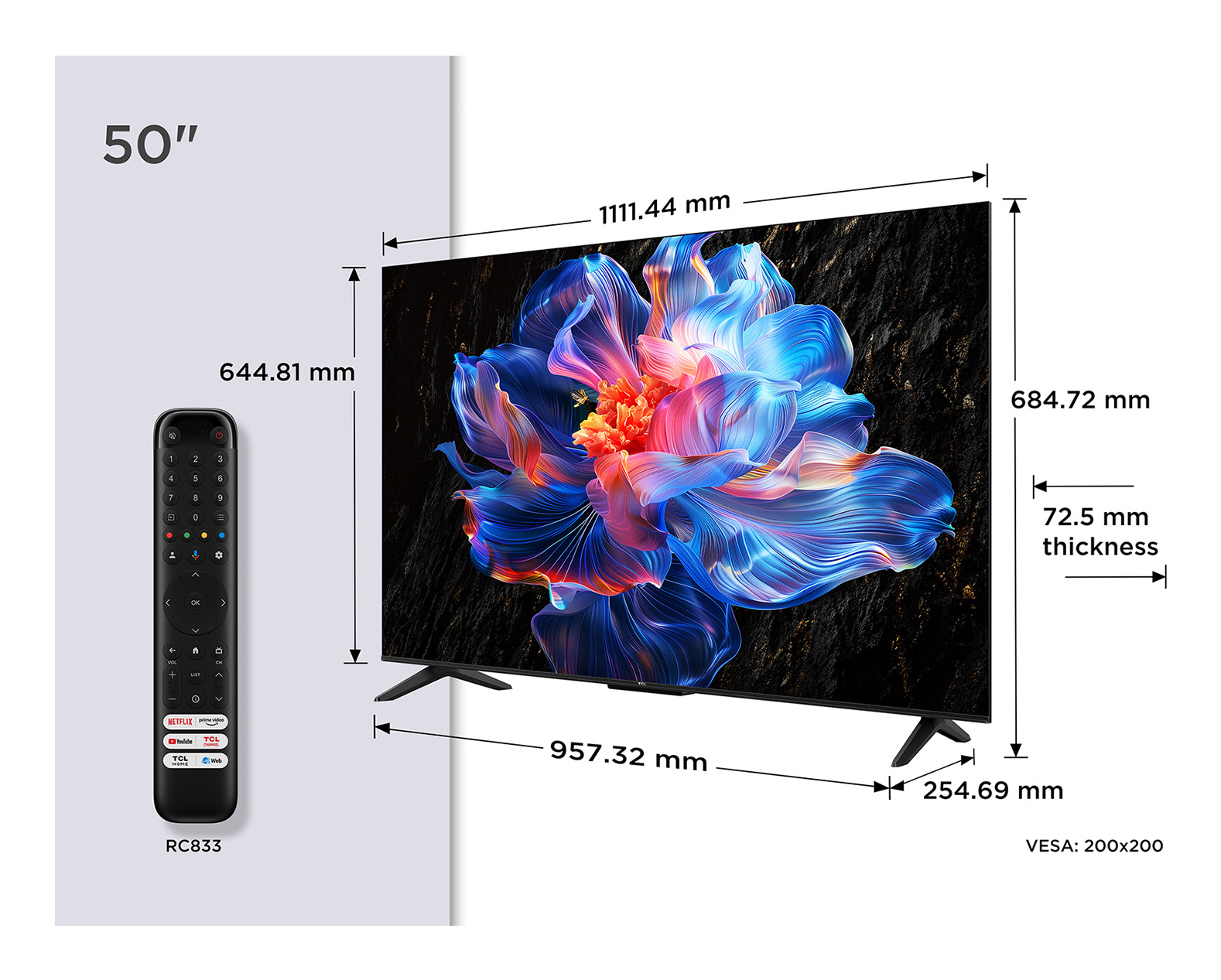 TV HDR Tcl 50P69K 127 cm 2025 — photo 3