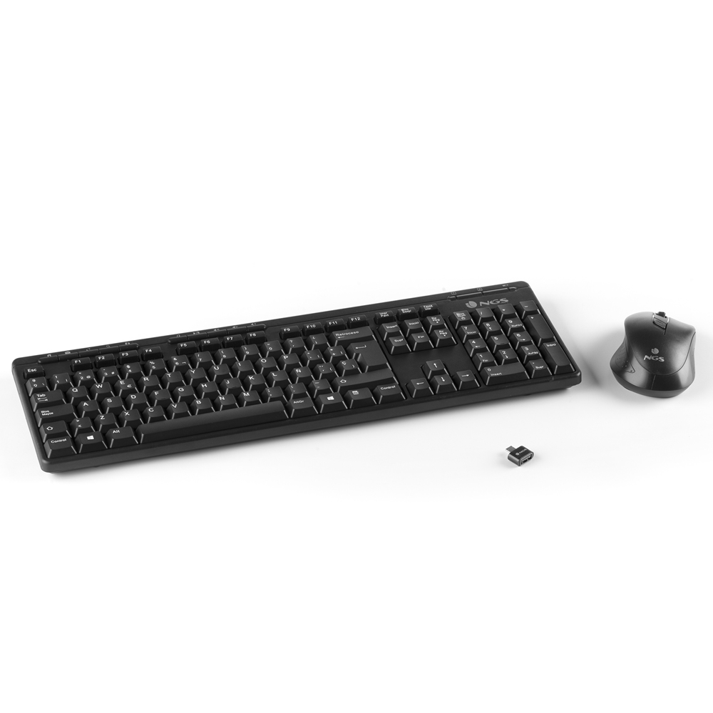 NGS EPSILONKIT keyboard Mouse included RF Wireless QWERTY English Black – image 2