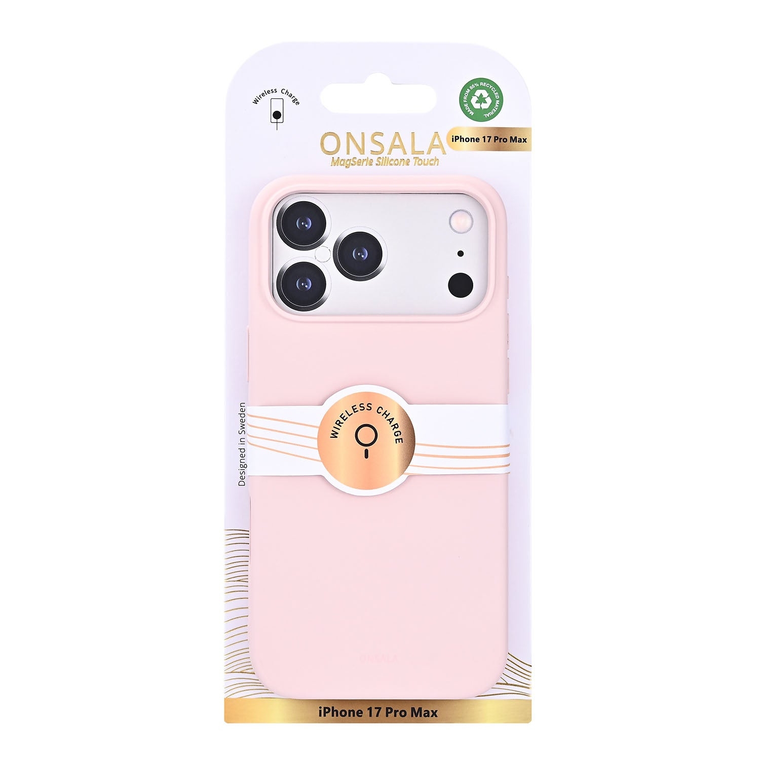 Onsala Phone Case with Silicone Feel Chalk Pink - iPhone 17 Pro Max/18 Pro Max – image 2