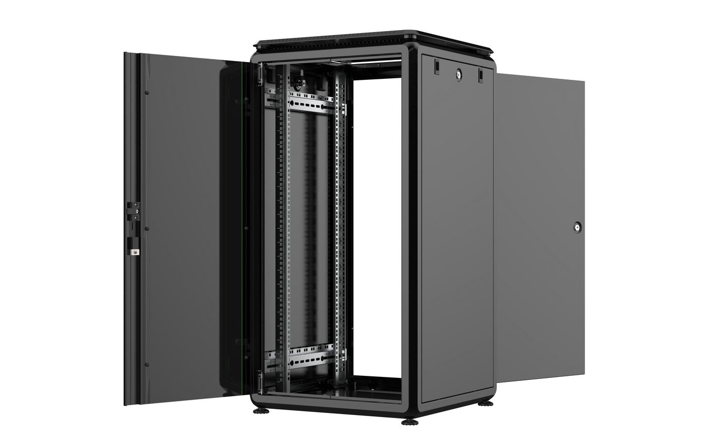 Lanview RDL22U66BL rack cabinet 22U Freestanding rack Black – image 2