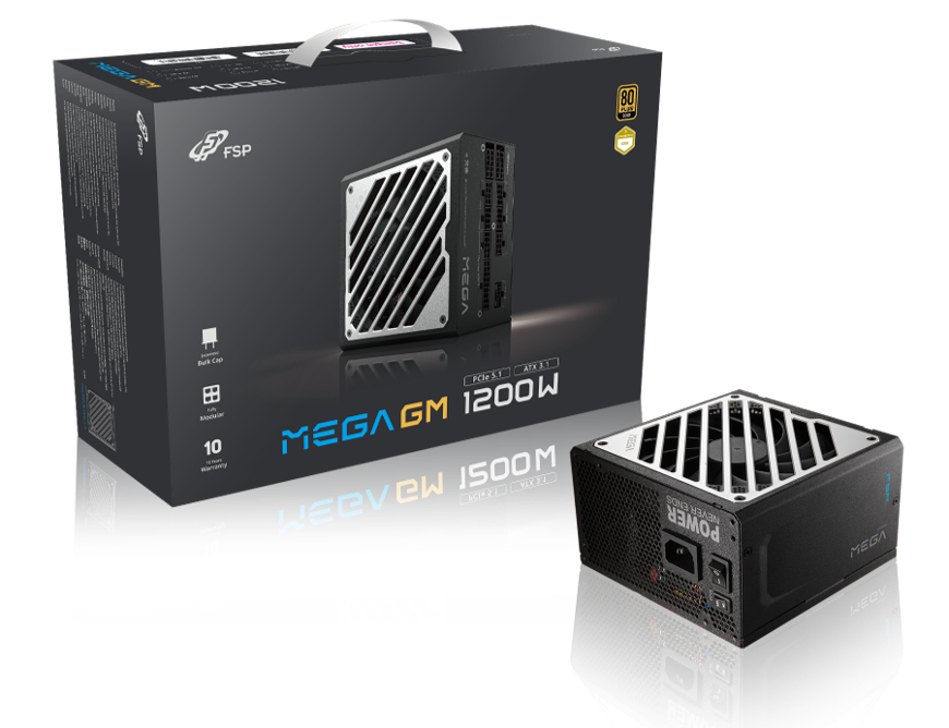 FSP MEGA GM 1200W Power supply unit ATX ATX3.1 Black image 8