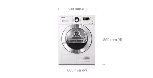Samsung SDC3C801 tumble dryer Freestanding Front-load – image 4
