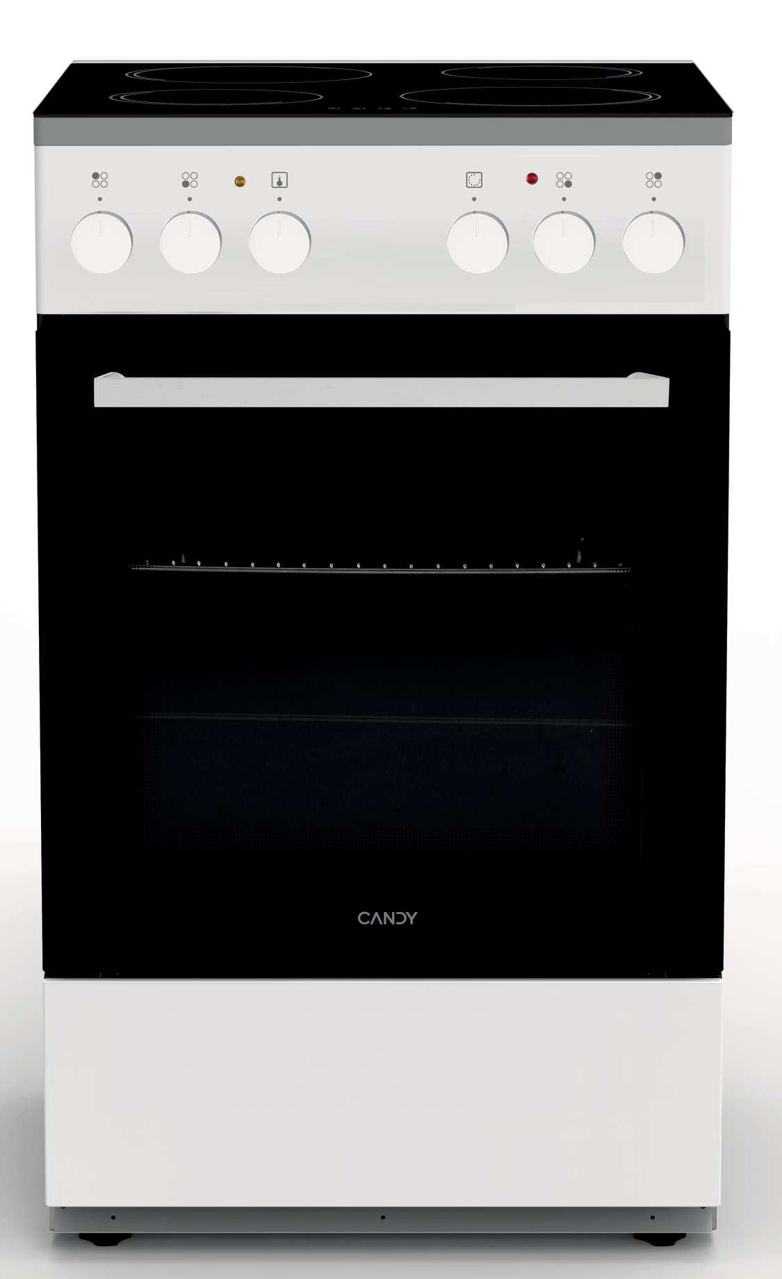 Candy C-COMPACT CVFA54MC1W Freestanding cooker Electric Ceramic hob White – image 1