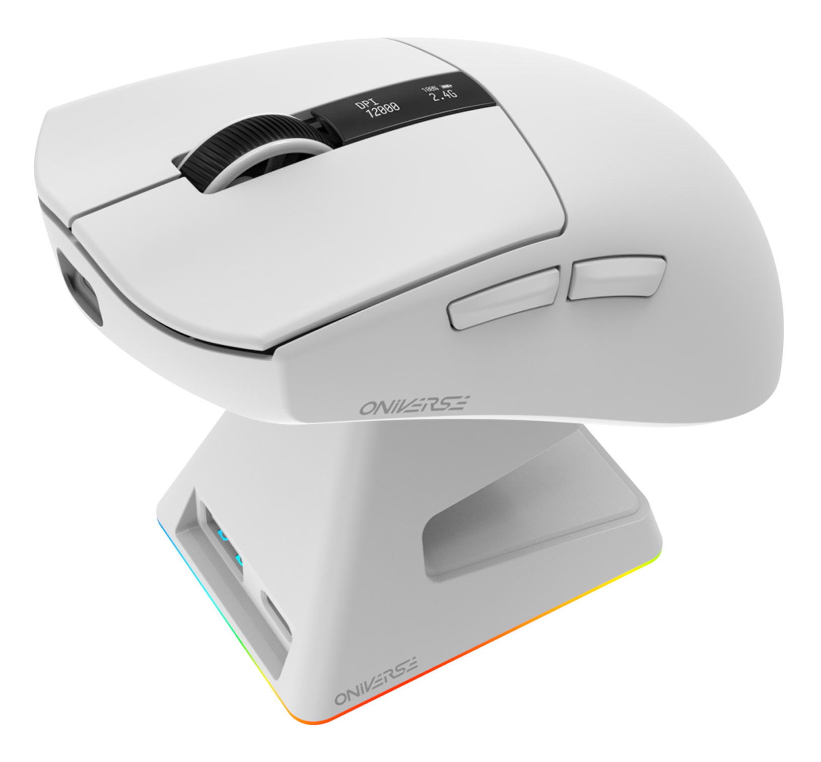 Oniverse - Wireless gaming mouse Vanguard + Dock - Luxion White (PC) – image 4