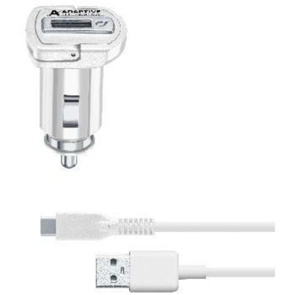 Cellularline 39230 mobile device charger Mobile phone, Smartphone, Tablet Silver, White Cigar lighter Auto