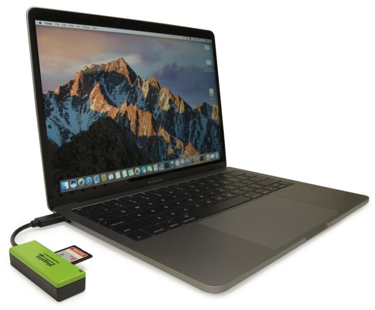 Plugable Technologies USB C SD Card Reader - Driverless USB C Card Reader for SD, Micro SD, MMC, or MS Cards (Compatible with Thunderbolt and USB-C MacBook Pro, – image 5