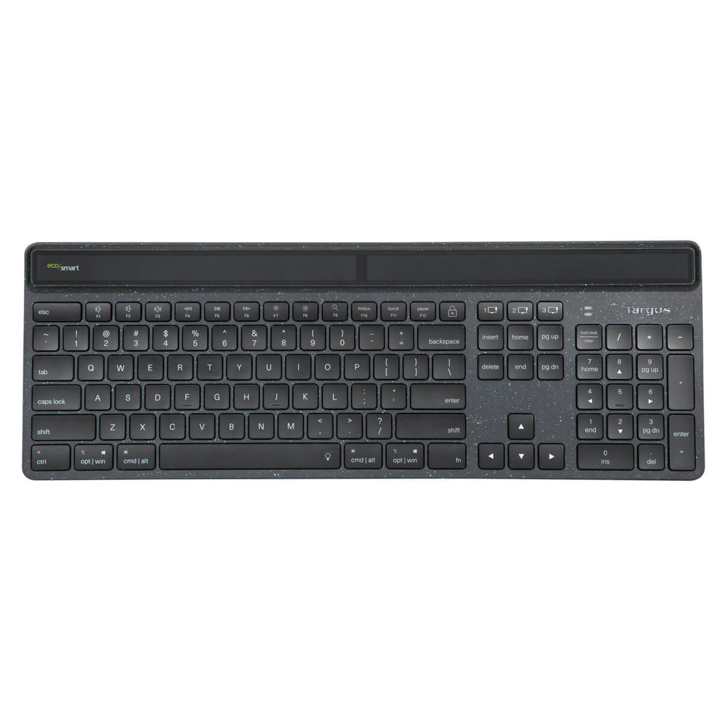 Targus EcoSmart tastiera Universale Bluetooth QWERTY Spagnolo Nero
