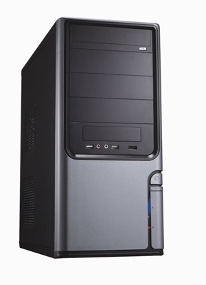 itek Gordon Midi Tower Black, Grey