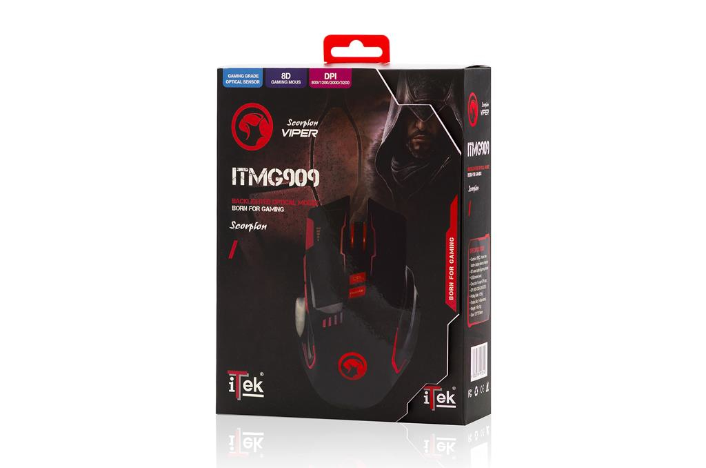 itek ITMG909 mouse Gaming Right-hand USB Type-A 3200 DPI – image 3