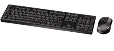 Hama 75053818 keyboard Mouse included Home RF Wireless Black
