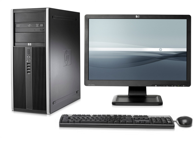 HP 8000 Elite MT + LE1901w – image 1