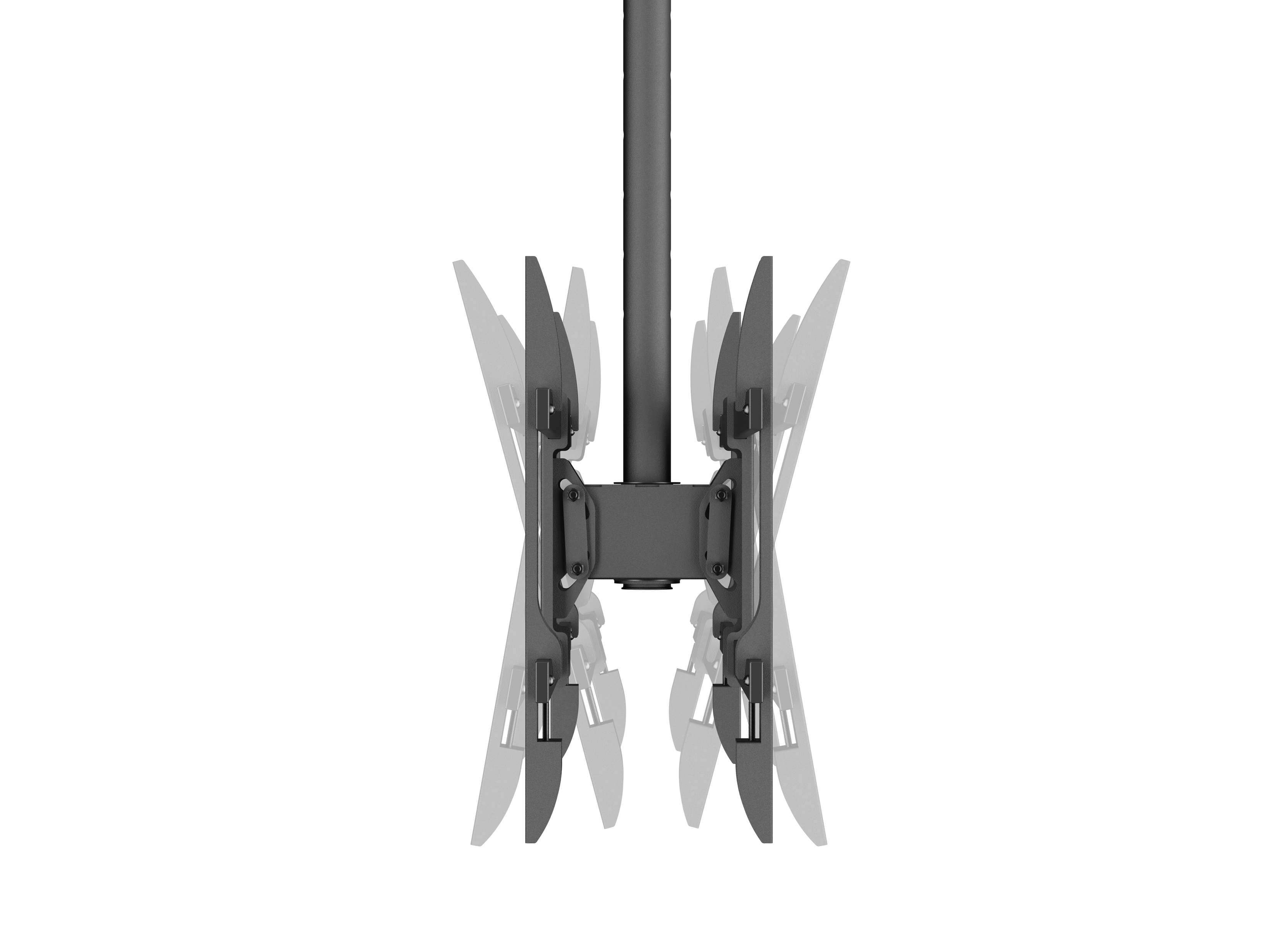 Equip Deckenhalterung 43-86/2TFT  50Kg Rücken->Rücken   sw lite Retail