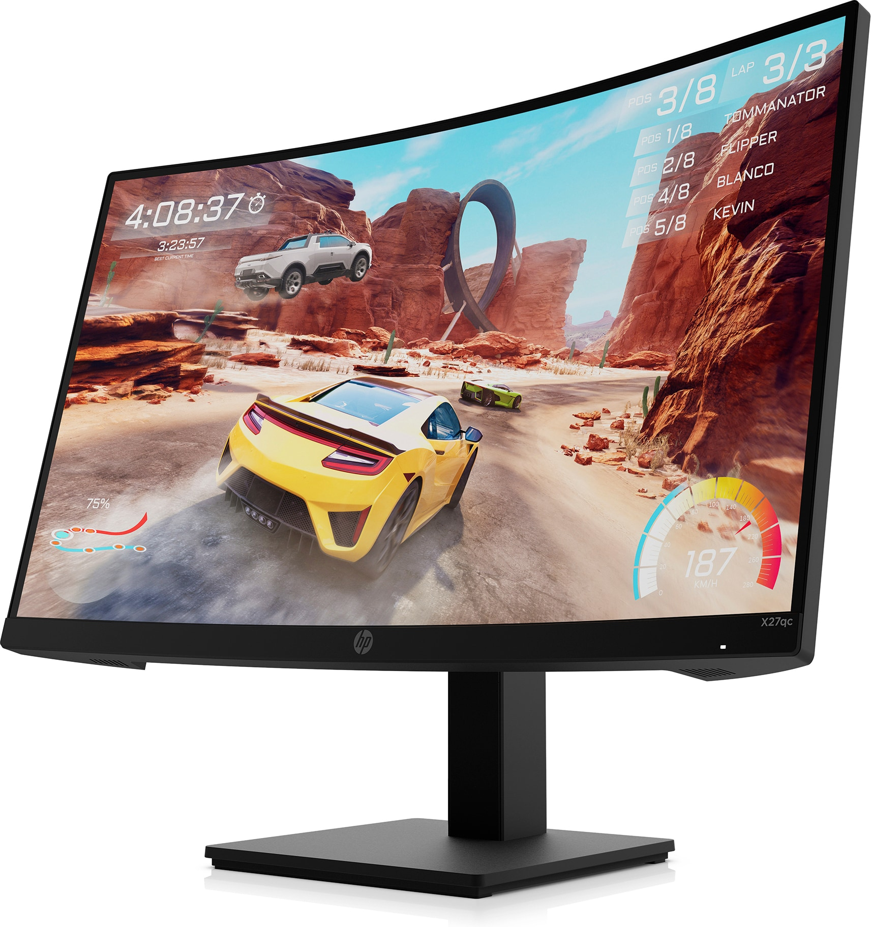 HP X27qc computer monitor – image 2