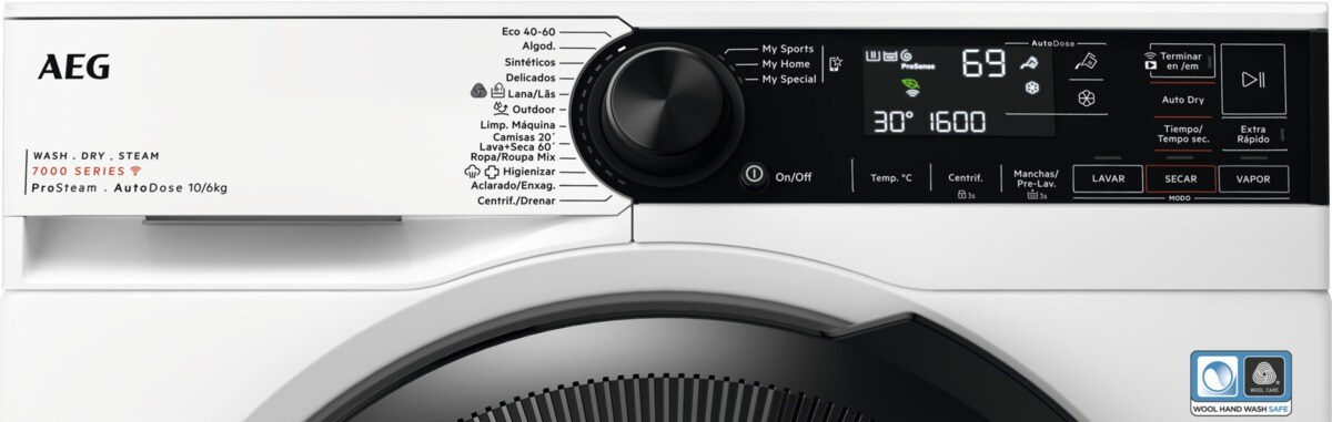 AEG Series 7000 LWR7316O4Q washer dryer Freestanding Front-load White – image 2