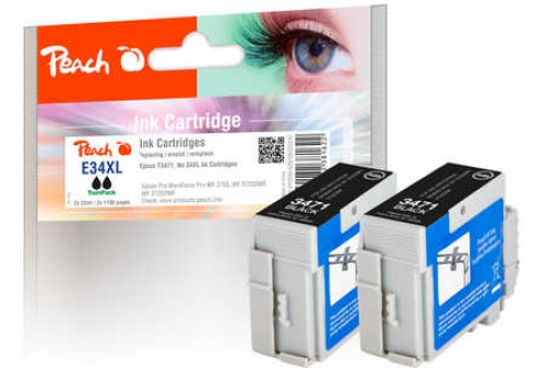Peach 0F320427 ink cartridge 2 pc(s) Compatible High (XL) Yield Black