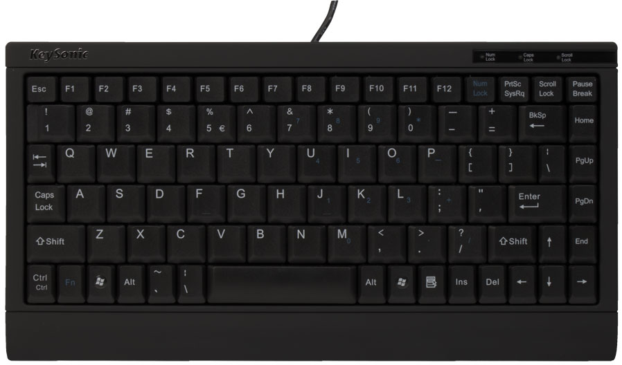 KeySonic ACK-595U keyboard Universal USB QWERTZ Black