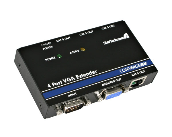 StarTech.com 4 Port VGA Video Extender over Cat 5