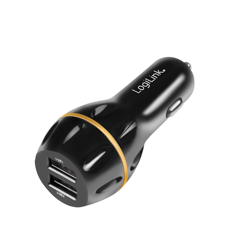 LogiLink PA0201 mobile device charger GPS, Smartphone, Tablet Black Cigar lighter Fast charging Auto