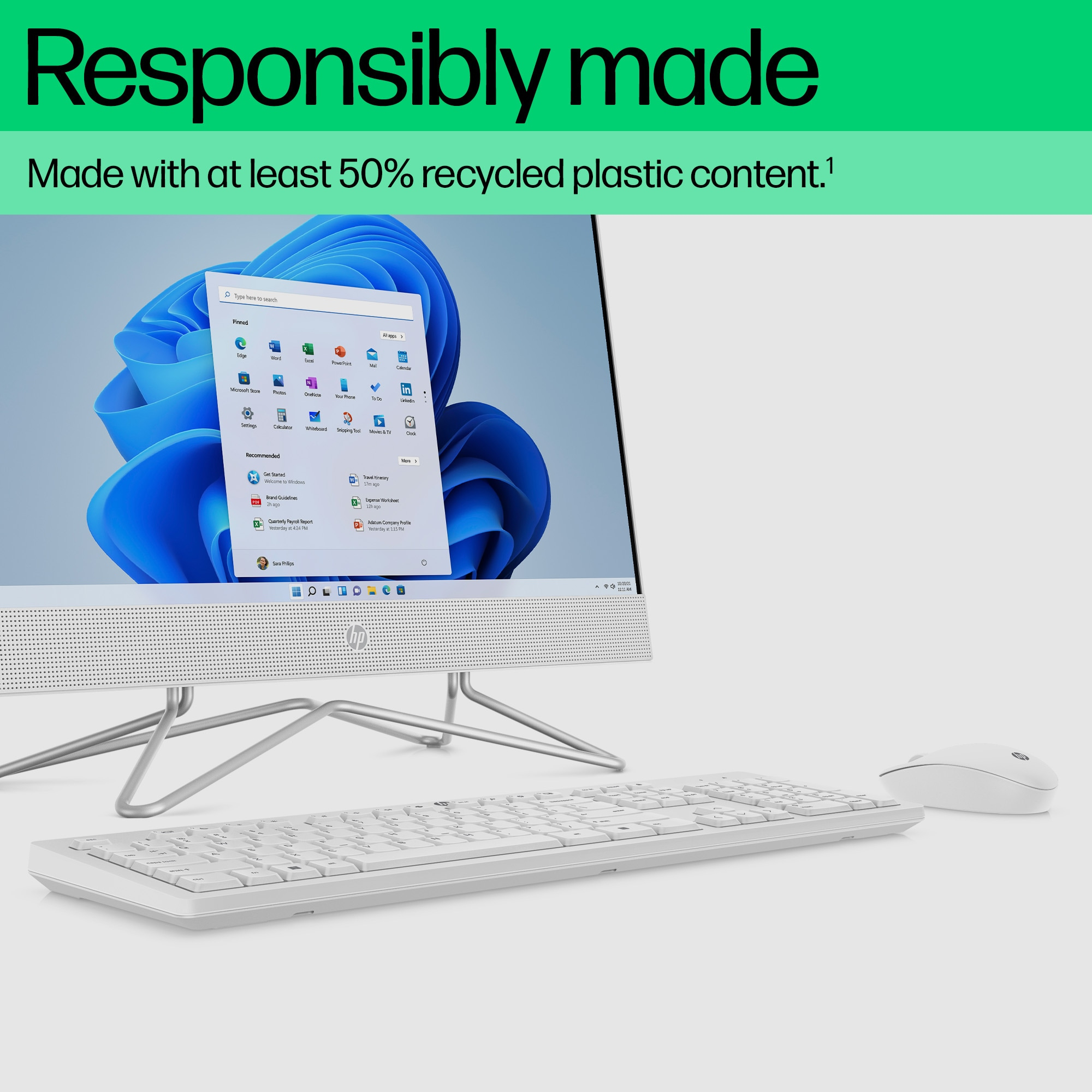 HP 225 Wired Mouse and Keyboard Combo White – image 5