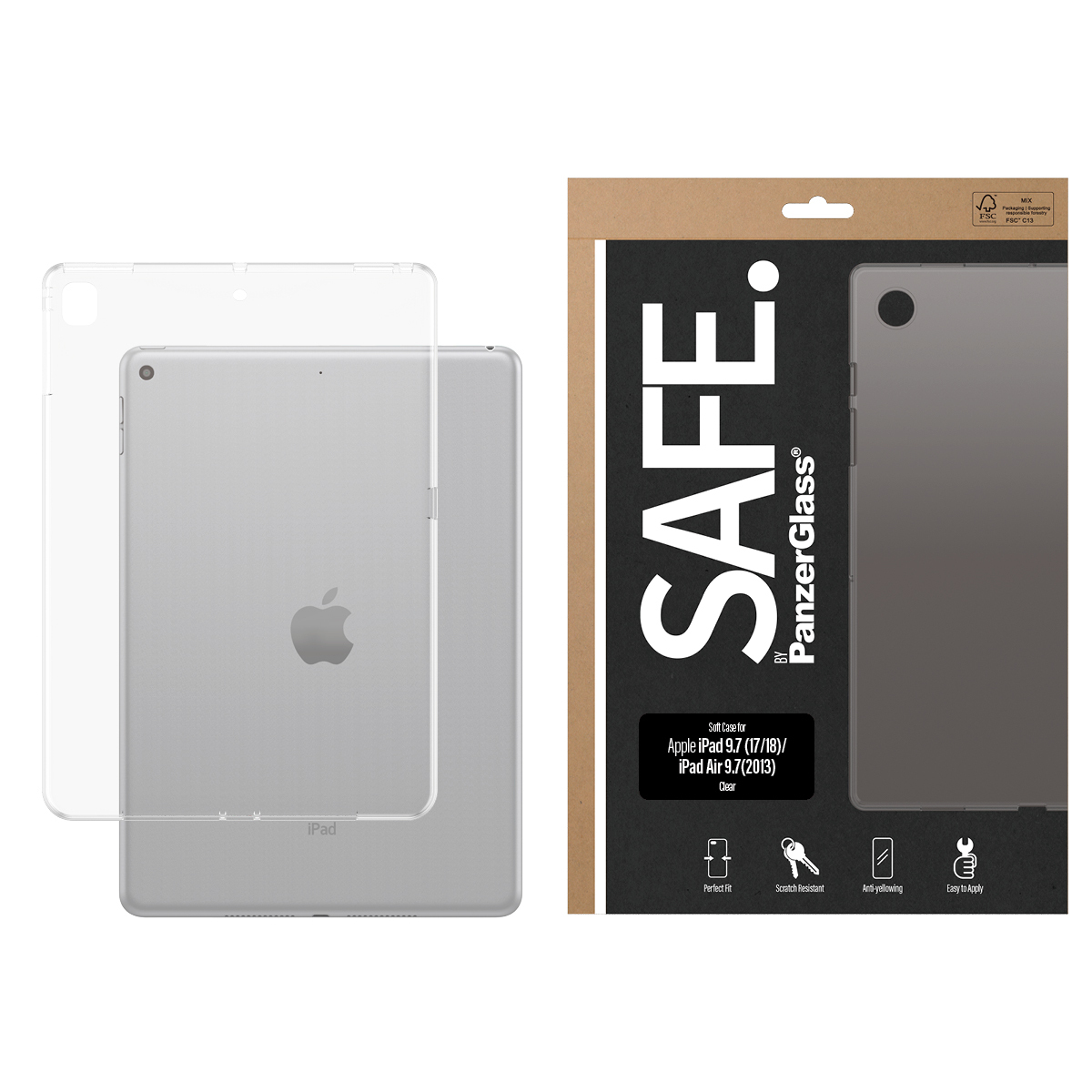 PanzerGlass SAFE. by PanzerGlass® TPU Case iPad 9.7 (2017-2018) | Air (2013) | Transparent – image 2