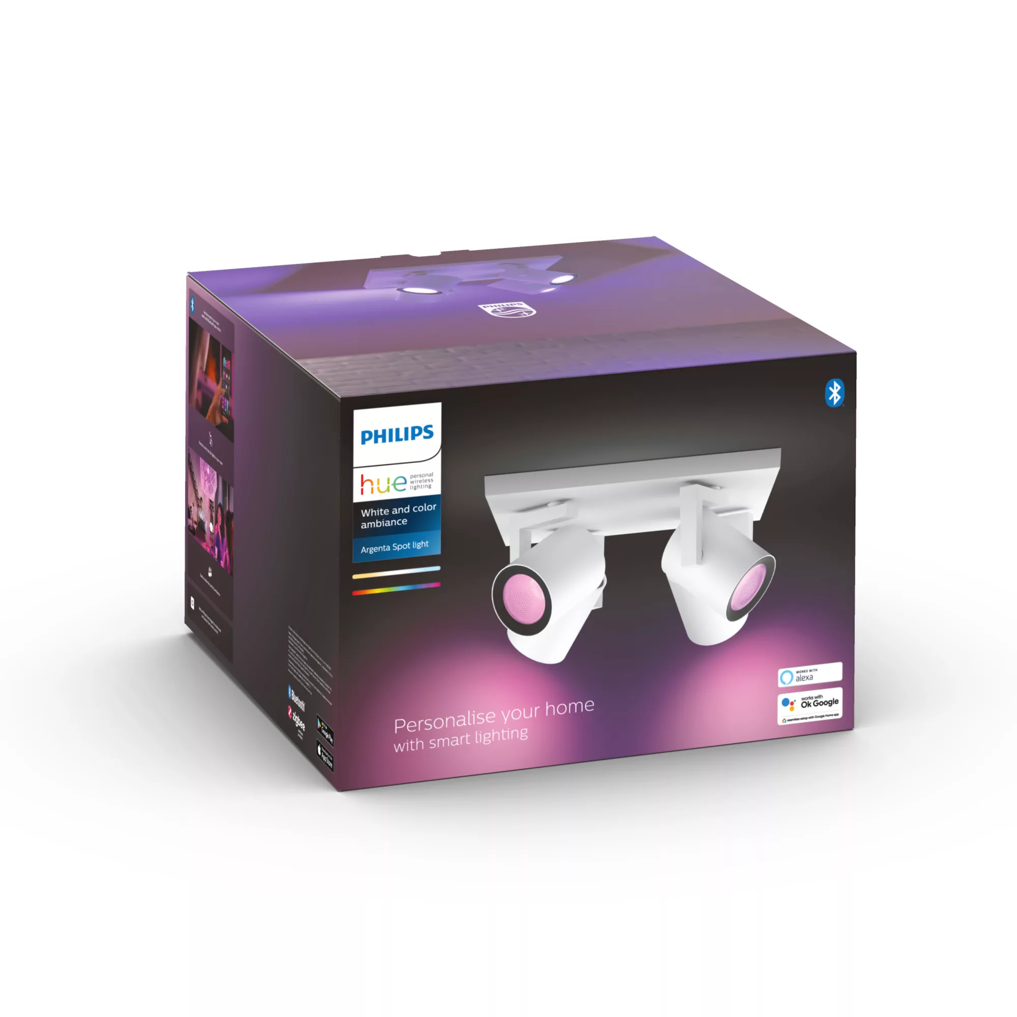 Philips by Signify Philips Hue White and colour ambience Argenta quadruple spotlight – image 5