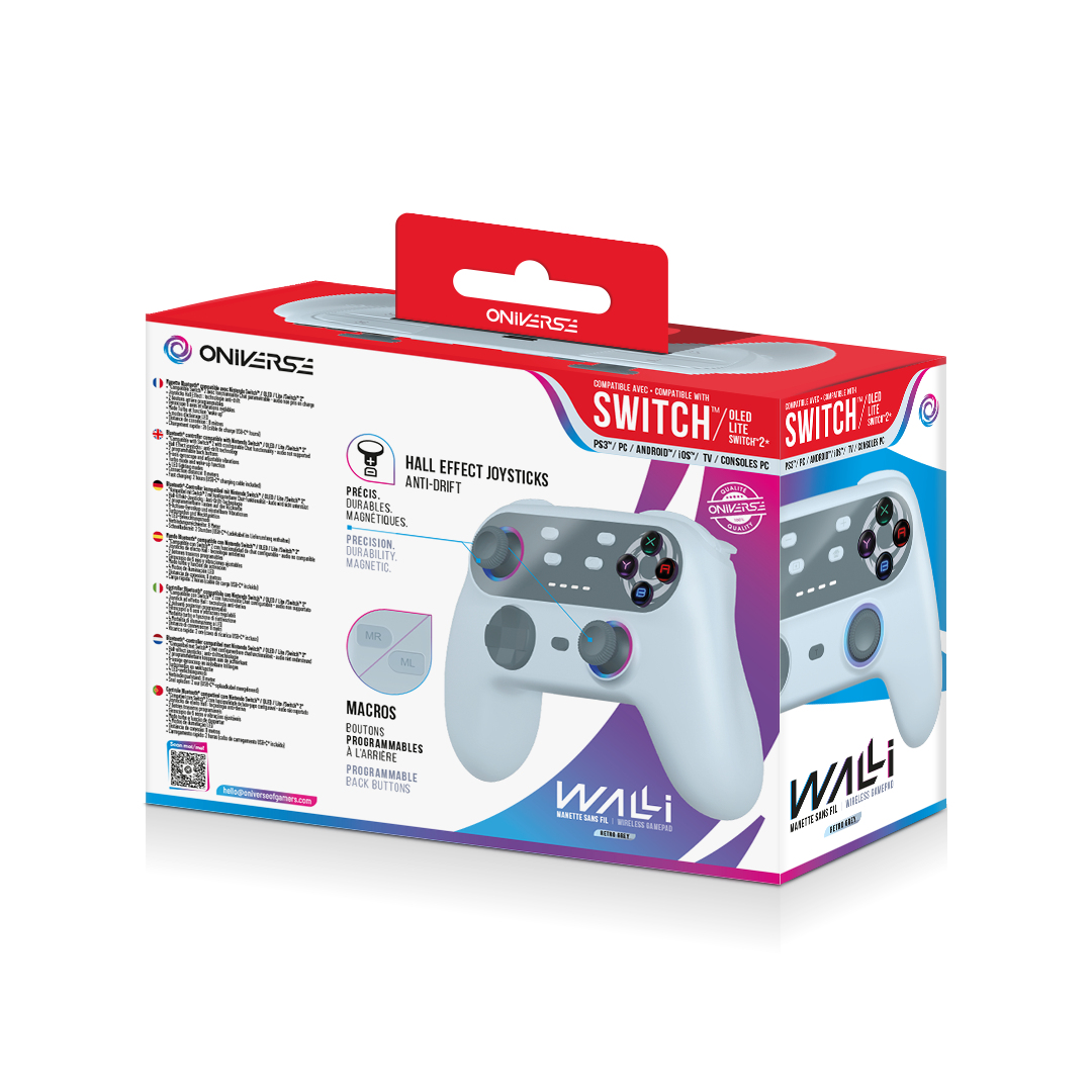 Oniverse Wireless Bluetooth controller Walli - Retro Grey (Nintendo Switch / PC / Mobile) – image 6