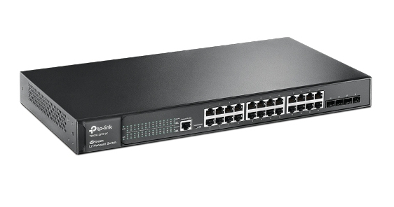 TP-Link T2600G-28TS-DC network switch Managed L2 Gigabit Ethernet (10/100/1000) Black – image 2