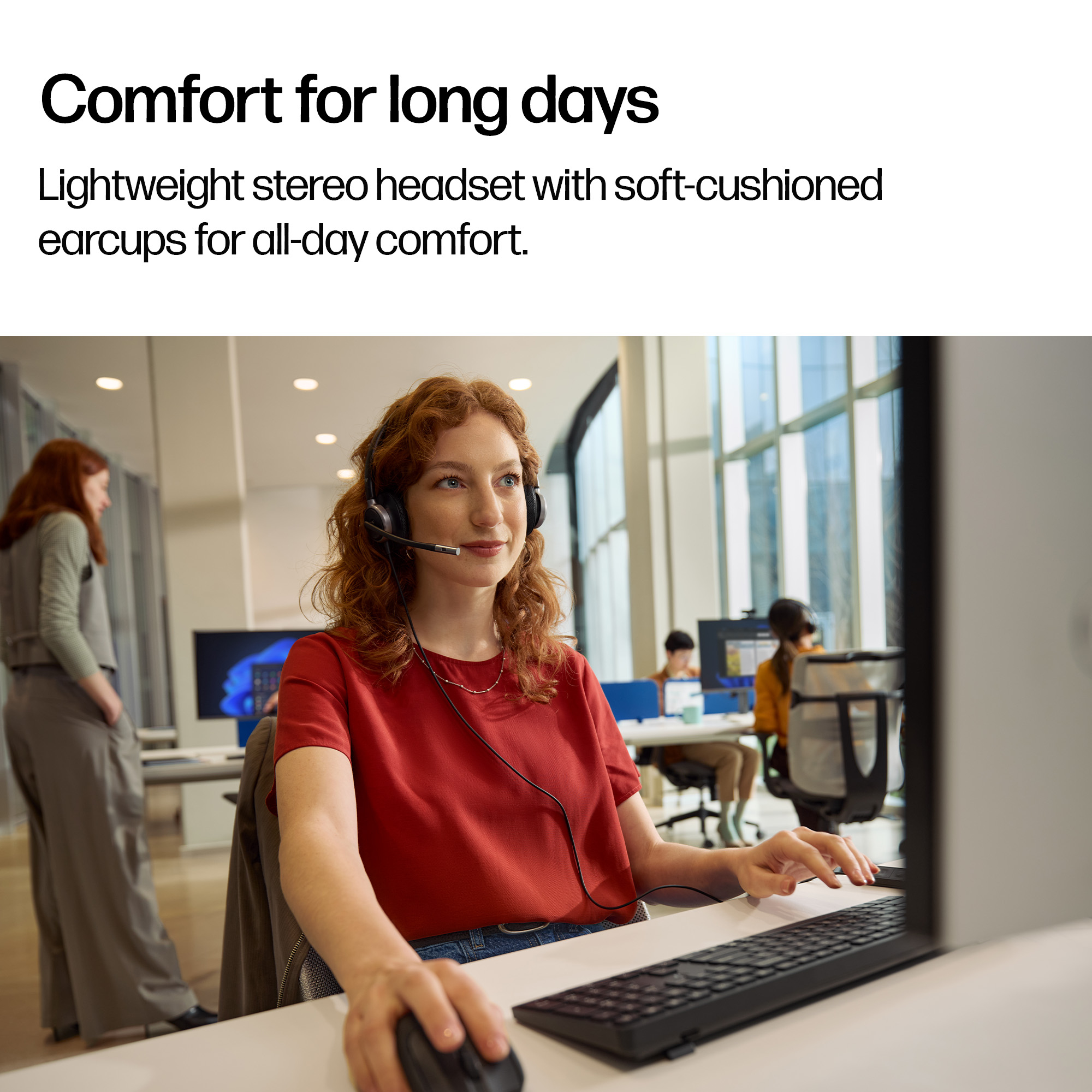 HP Poly Mission 625 Stereo USB Wired Headset (Bulk) – image 4